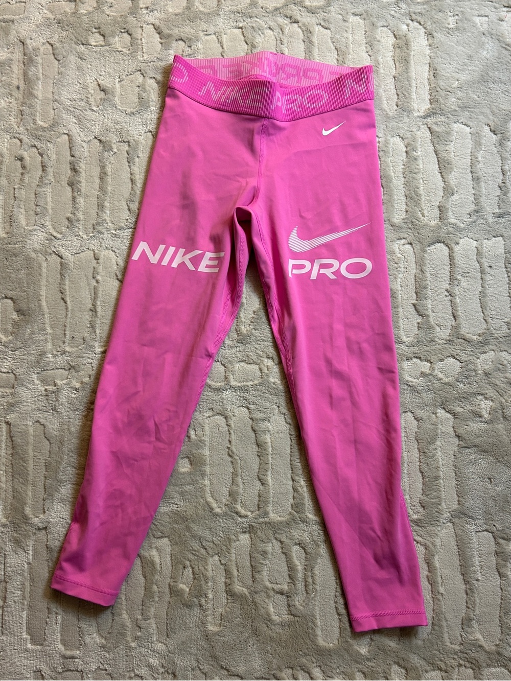 Nike Pink Girls' Pro Performance Leggings